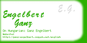 engelbert ganz business card